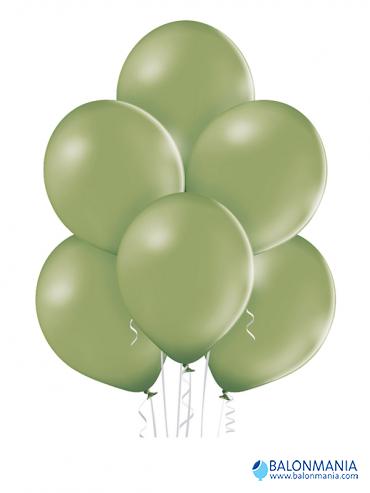 Ružmarin zeleni pastel baloni 30cm (50 kom)