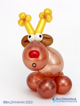 Balon dekoracija "Rudolf" standardna