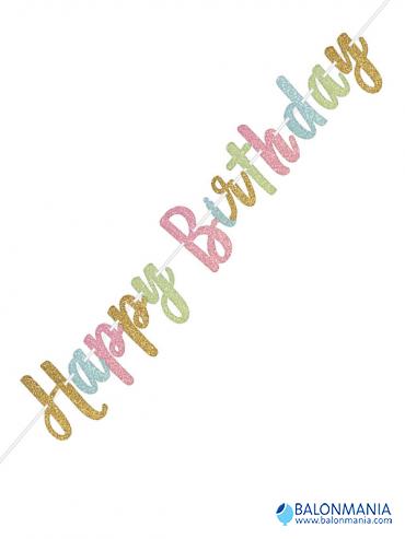Napis Happy birthday