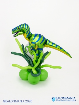 Balonska dekoracija - Zeleni Dinozaver