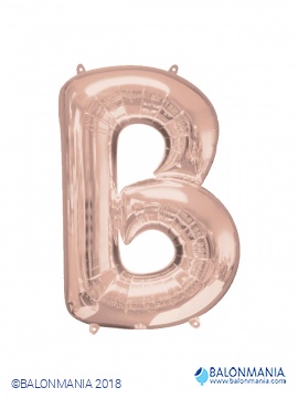 Balon B rose gold črka