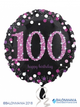 Balon 100 rojstni dan roza