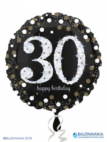 Balon 30 rojstni dan srebrni