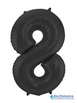 Balon 8 črn številka