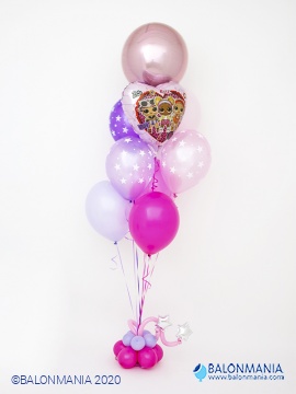 Šopek JUMBO iz balonov "LOL dekleta"