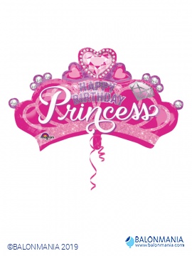 Balon happy birthday princeska