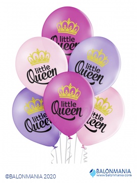Balon Mala kraljica, lateks (6 kom)