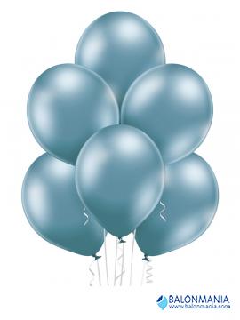 Baloni glossy lateks modri 6kom