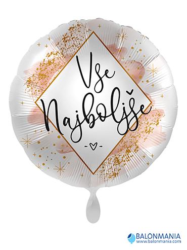 Balon Vse najboljše okrogel