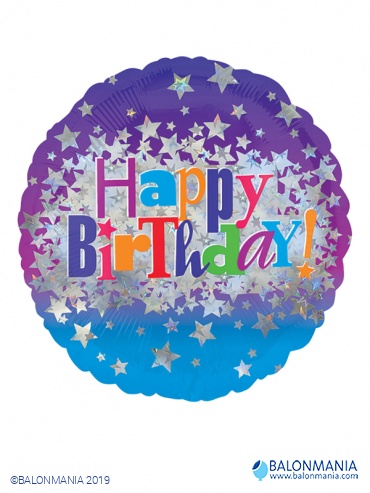 Balon Happy birthday zvezde