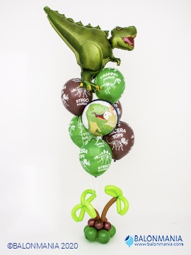 Šopek JUMBO iz balonov - Duo Dinozaver