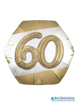 Balon 60 rojstni dan zlat