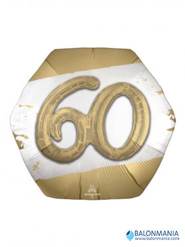 Balon 60 rojstni dan zlat