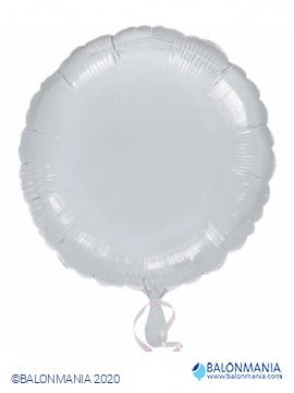 Balon Srebrni krog metal