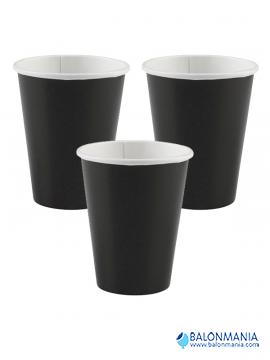 Kozarci črni papirnati 250ml (8 kom)