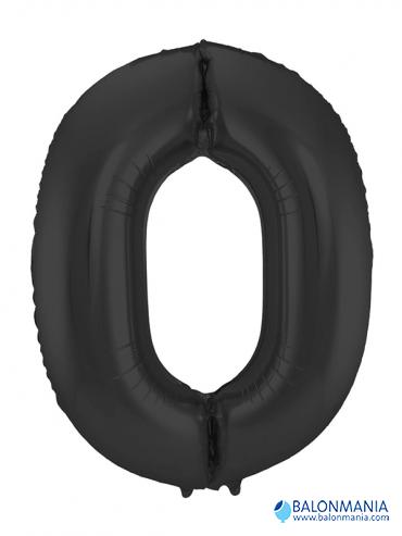 Balon 0 črni številka