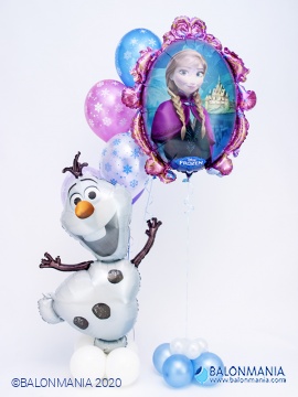 Šopek iz balonov JUMBO - Olaf iz ledenega kraljestva
