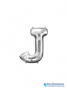 Balon J srebrni mini