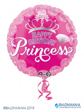 Princeska happy birthday balon