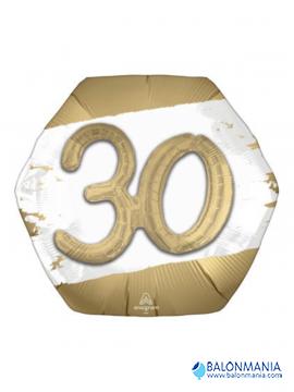 Balon 30 rojstni dan zlat 