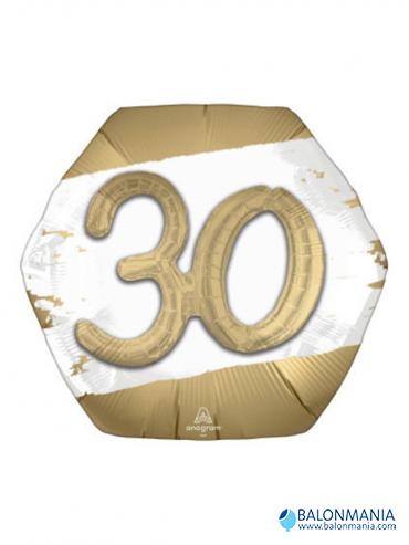Balon 30 rojstni dan zlat 