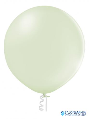 Balon kremno zelena pastel, lateks (1 kom)