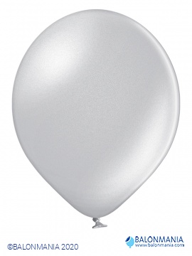 METAL BALON SILVER - 30CM - 12" - 15l