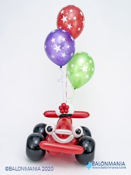 Balonska JUMBO dekoracija "Dirkalnik Roary"