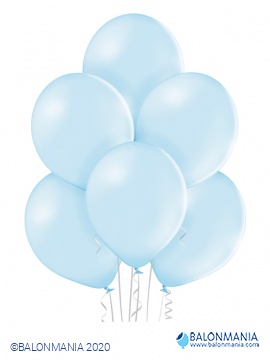 Pastelno svetlo modri dekorativni baloni