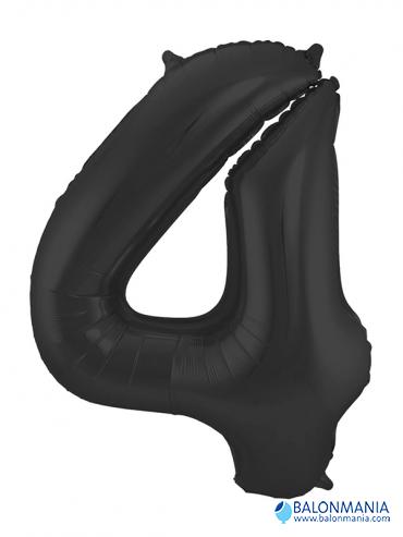 Balon 4 črn številka
