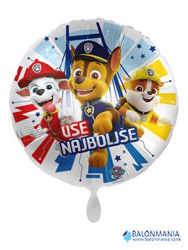 Balon Paw patrol Vse najboljše