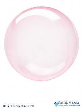 Balon iz folije - prozorna roza krogla 3D