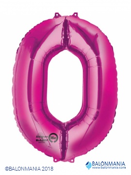 Balon 0 roza številka