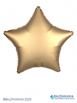 Balon iz folije - zlata Satin zvezda