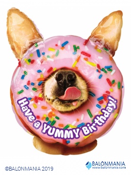 Balon Happy birthday pes