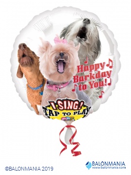 Pojoči balon Happy Barkday