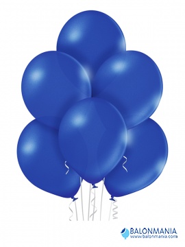Balon modri metal, lateks (50 kom)