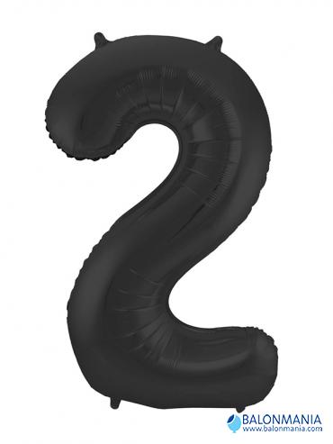 Balon 2 črn številka