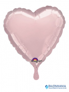 Balon iz folije - perlasto pink srce