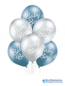 Balon Baby boy glossy, lateks (6 kom)