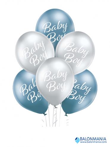 Balon Baby boy glossy, lateks (6 kom)