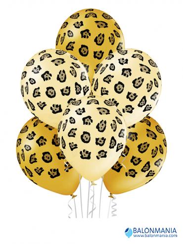 Balon leopard, lateks (6 kom)