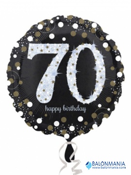 Balon 70 rojstni dan srebrni velik
