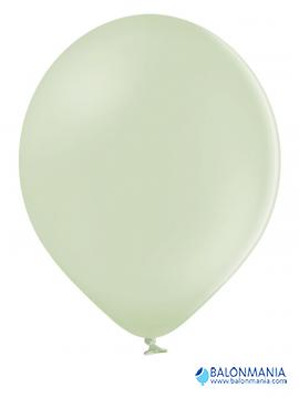 Balon kremno zelena pastel, lateks (50 kom)