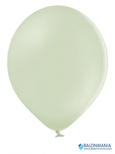 Balon kremno zelena pastel, lateks (50 kom)