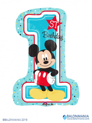 Balon 1 Mickey Mouse rojstnodnevni